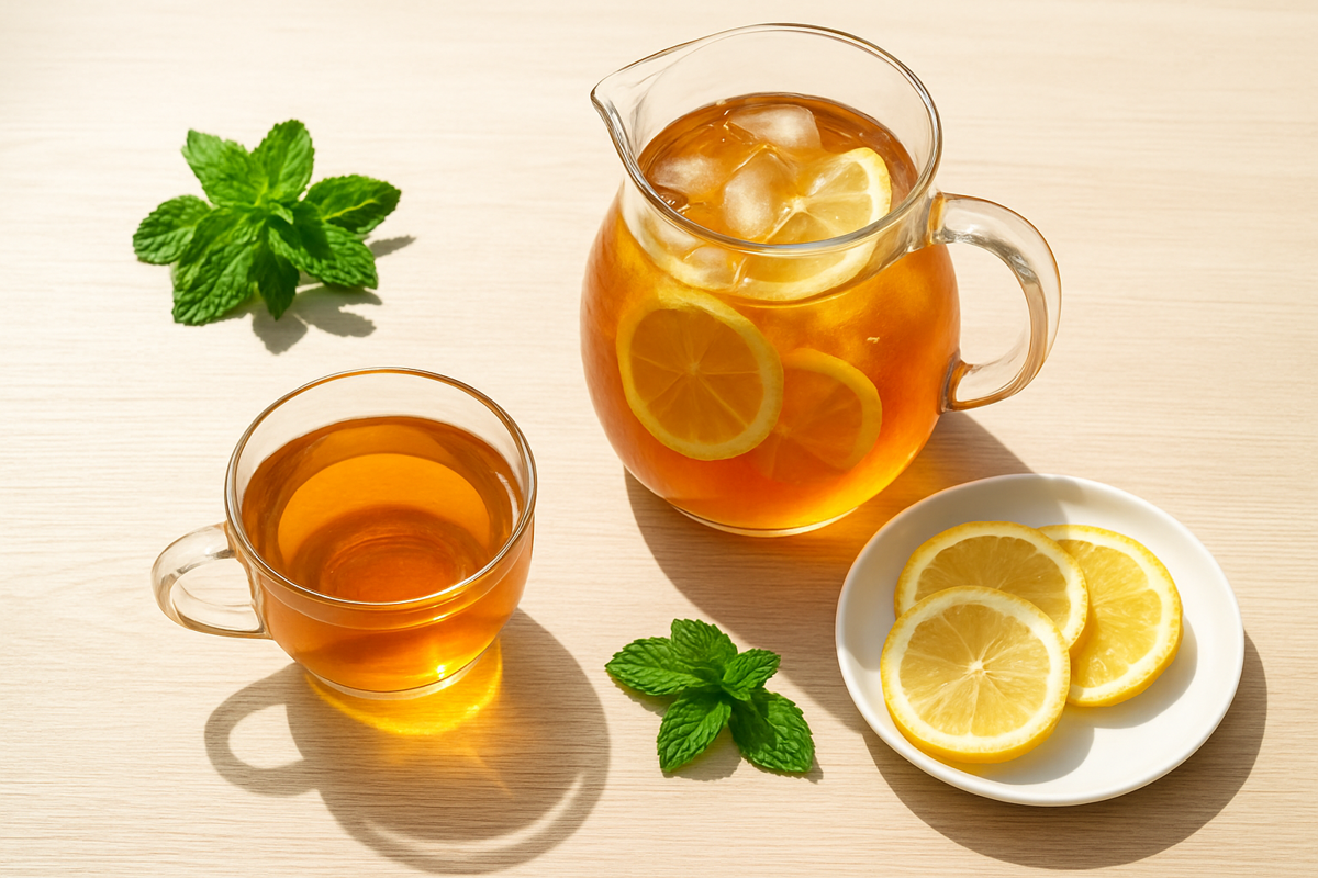 چای سرد تابستانه با طعم شمال در خانه بسازید